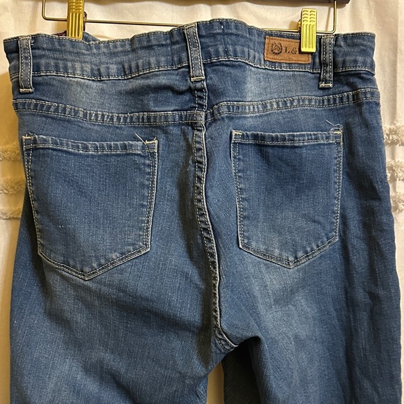 L & B Blue Denim Jeans size 18 - Picture 2 of 3